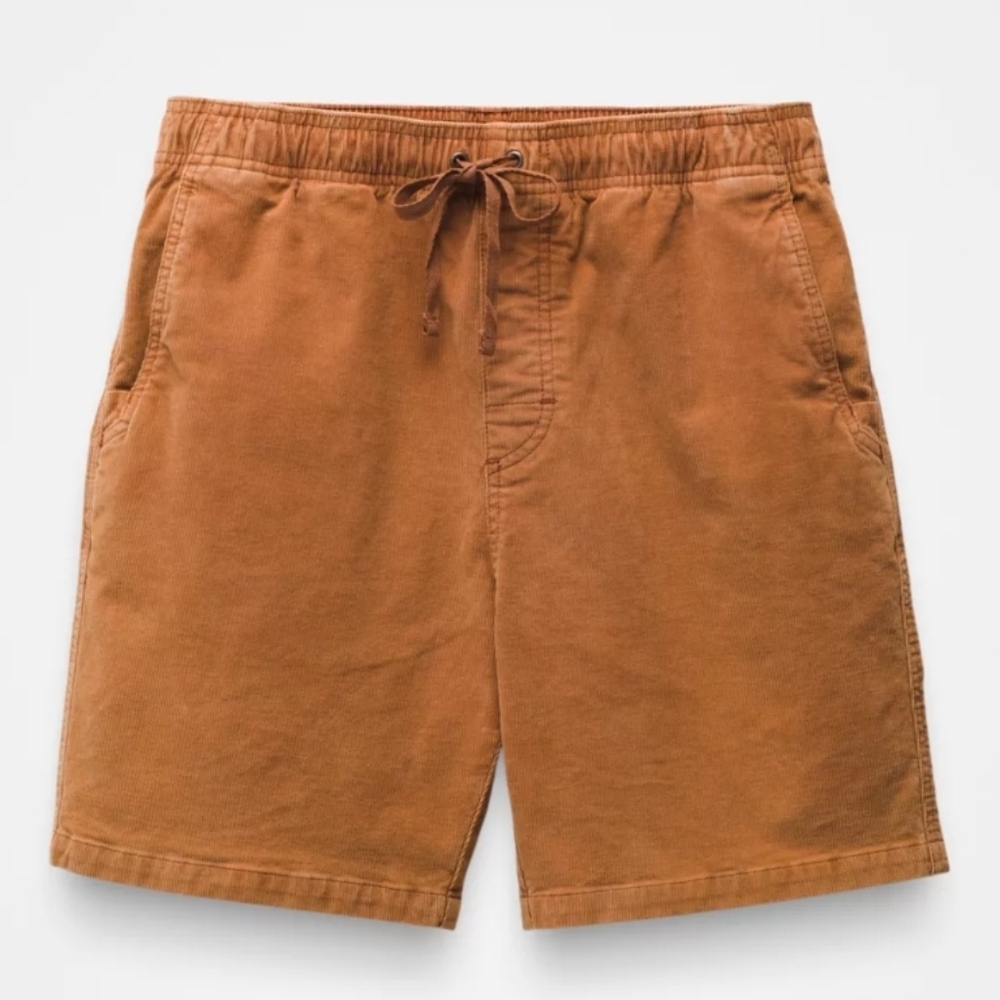 Prana Drawstring Canyon Camp Short Earthbound Organic Cotton Men's XXL NWT